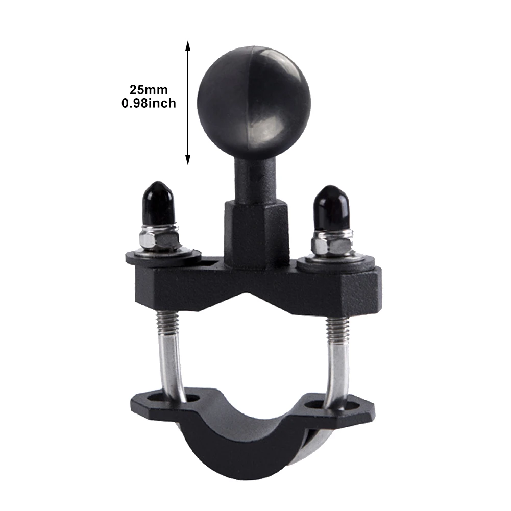 

Handlebar Mounted U Shaped Ball Aluminum Alloy For Motorcycle Easy Install Multi Angal Anti Scratch Lightweight Phone Holder