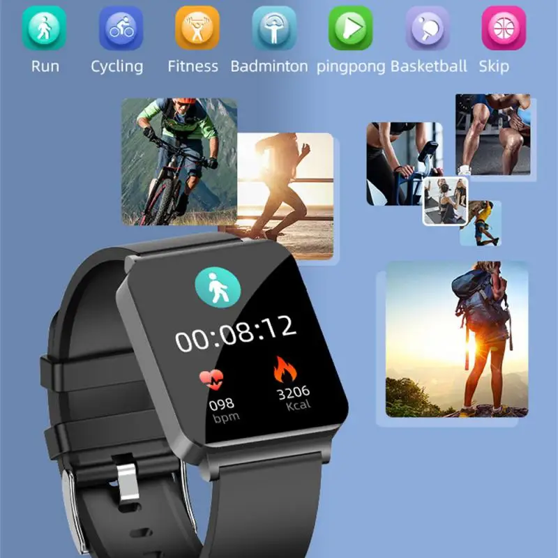 

KS03 Smartwatch Color Screen ECG Blood Pressure Oxygen Heart Rate Monitor Sports Waterproof Fitness Tracker Bracelet