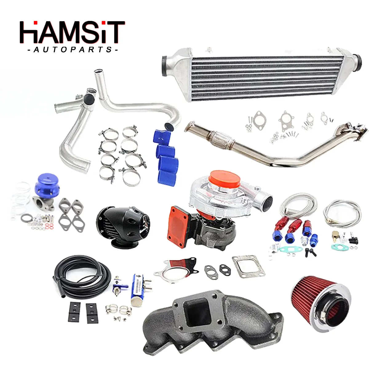 

Hamsit турбо наборы для 1990-1993 Mazda Miata MX-5 NA л Болтовой турбокомплект BOV Downpipe Wastegate