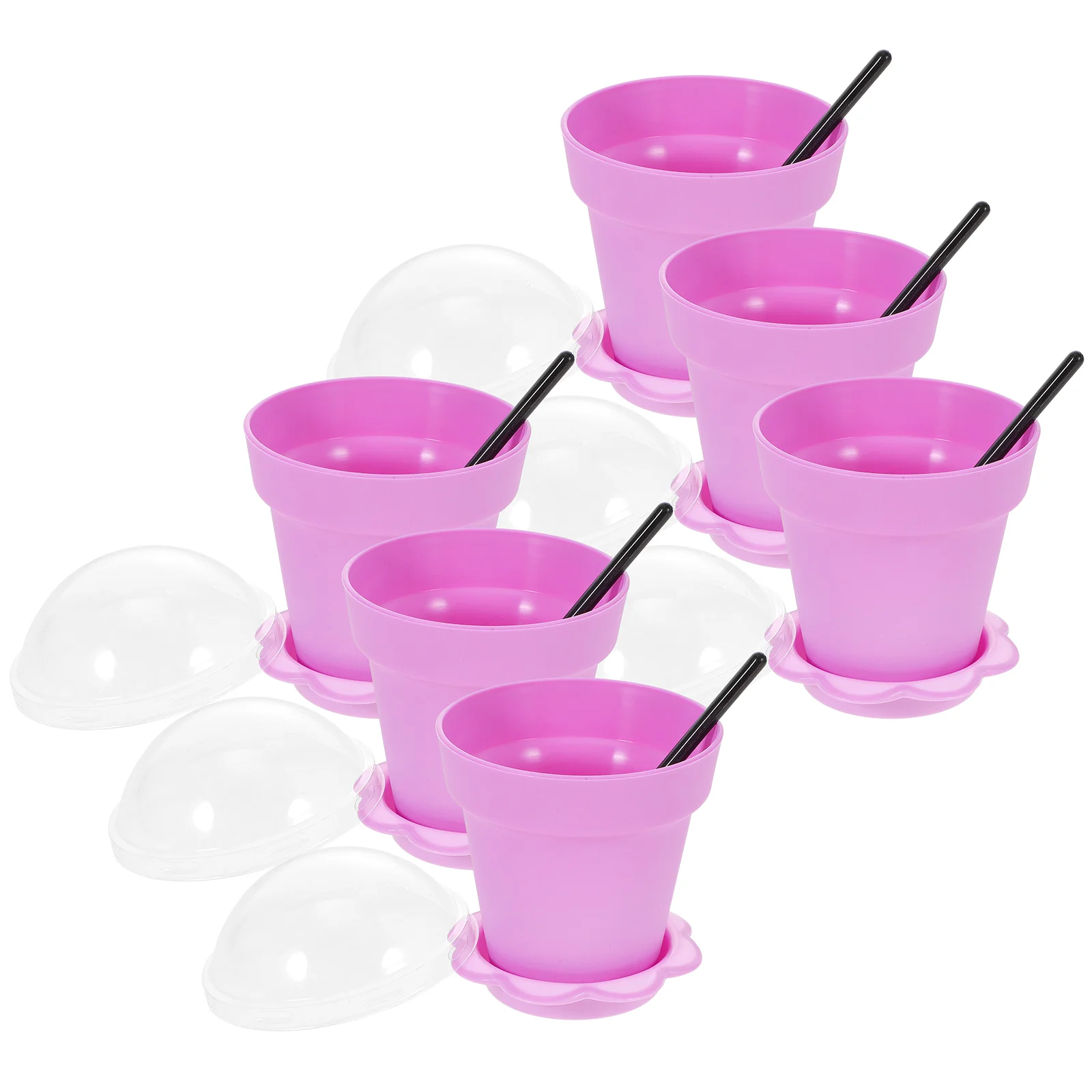 

Glass Terrarium Lid Yogurt Cups Measuring Parfait Silicone Cake Platter Dome Dessert Planter