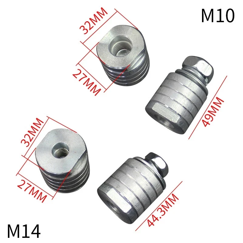 

100/125 Type Angle Grinder To Grooving Machine Adapter Lock Nuts Flange M10/M14 Inner Outer Variable Slotting Machine Conversion