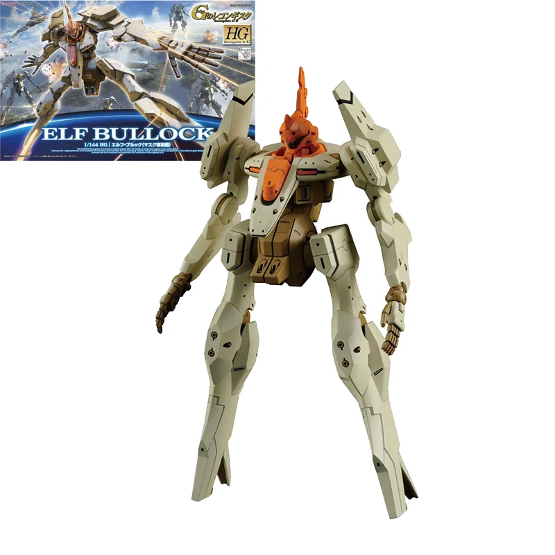 

BANDAI Original HG 1/144 ELF BULLOCK GUNDAM Assembly Model Action Figure Anime Figure Mobile Suit Gift Toy NEW For Children