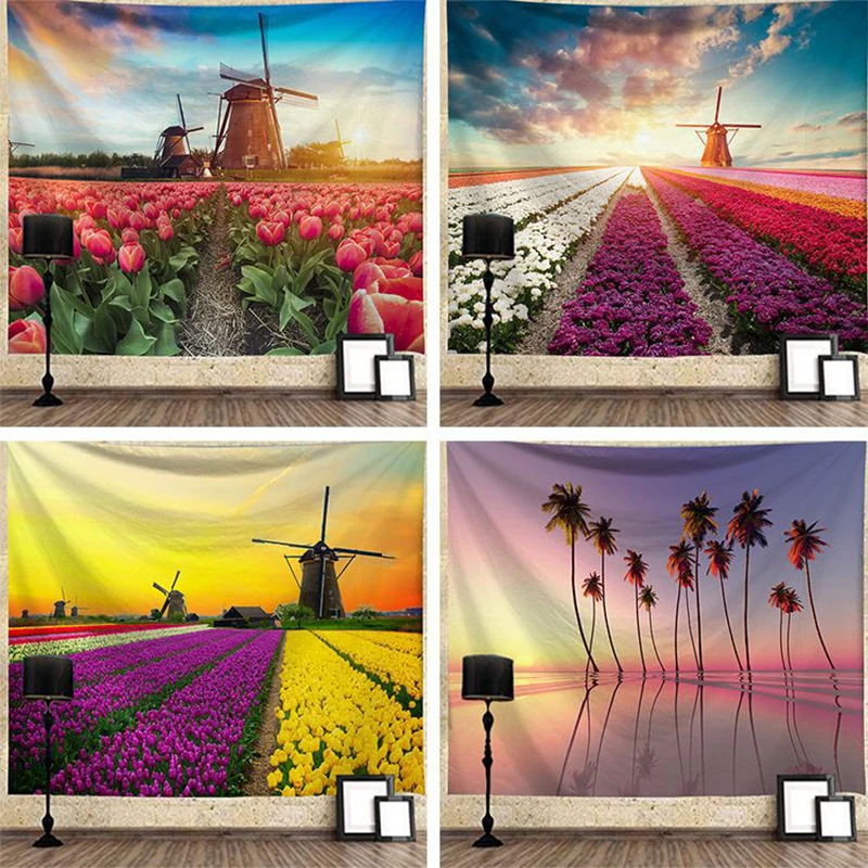 

Forest LandscapeTapestry Wall Hanging Nature Scenery Boho Hippie Aesthetic Room Living Room Home Decor