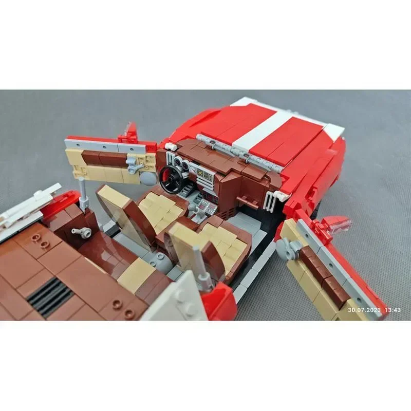 MOC- 155061 Красный новый суперкар в сборе строительный блок модель1492 детали