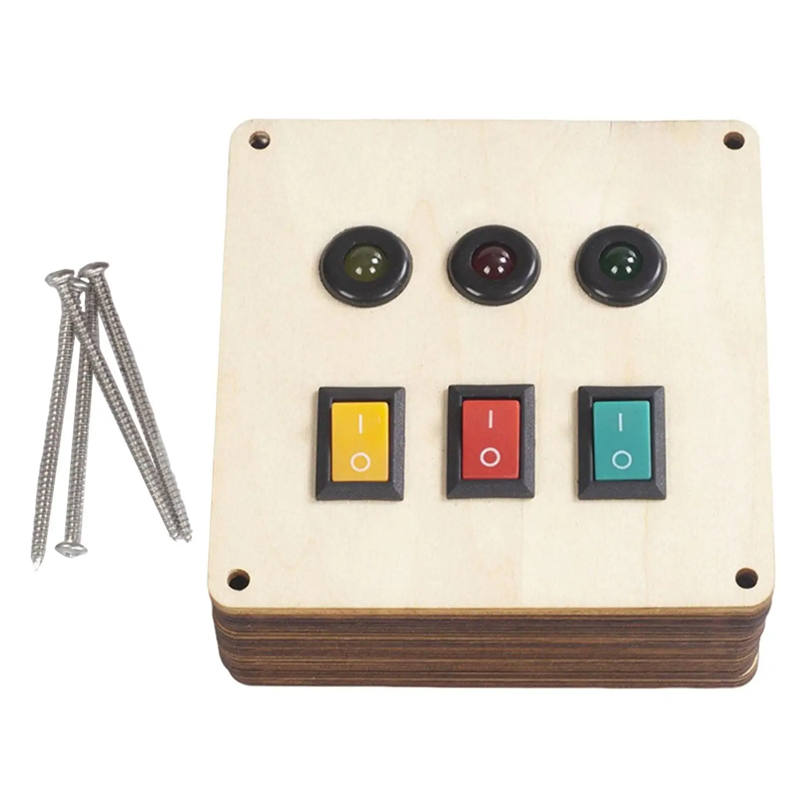 

Деревянная занятая доска, переключатель света, базовые навыки, занятая доска «сделай сам», аксессуары, материал для детей старше 3 лет, подарок на день рождения