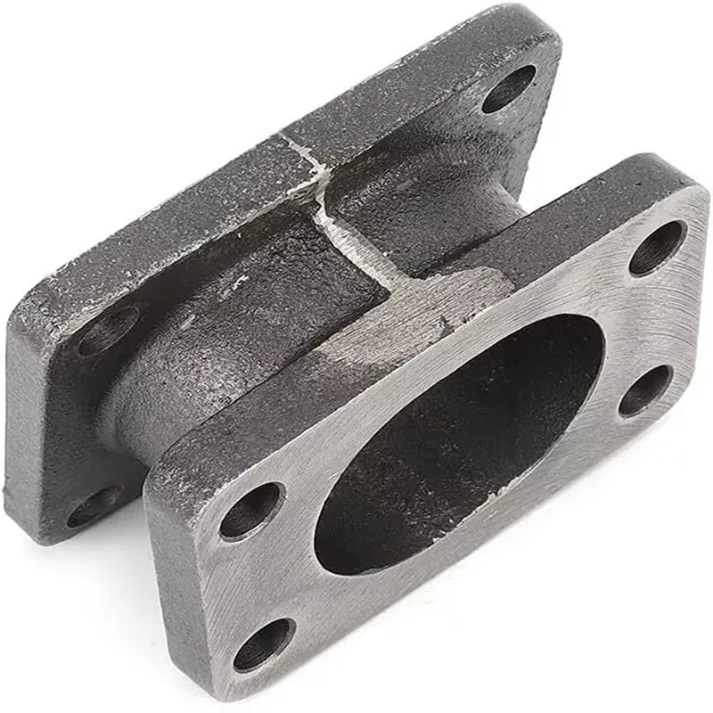 Чугунный турбоадаптер фланец для турбокомпрессора Garrett T3 до T4 с 15 градусами