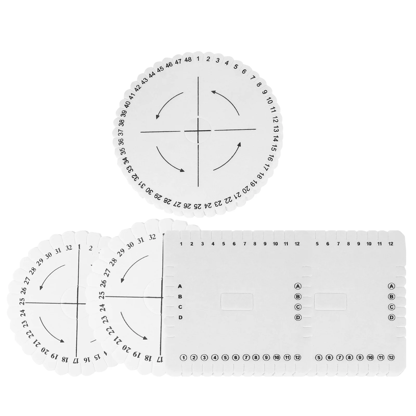 

Disc Beading Board Braiding Cord Bracelet Weaving Knitting Diy Rope Loom Disk Braided Supplies Plates Tools Kumihimo Round