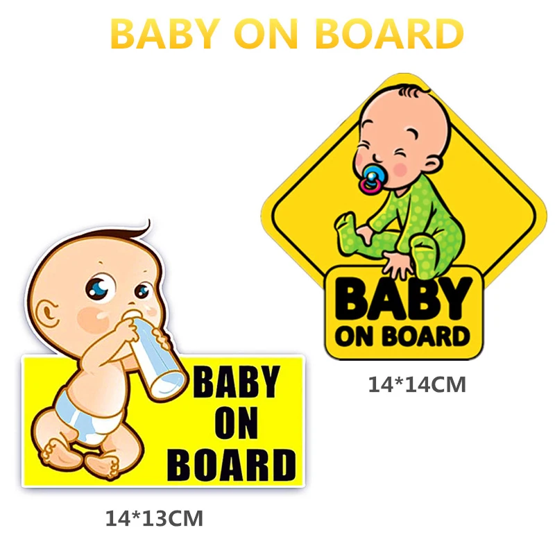 

1pc Baby On Board SAFETY Car Window Stickers REFLECTIVE Warning Sign