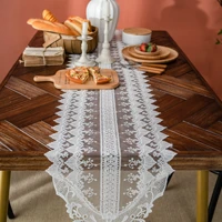 lace table runner long strip wedding centerpiece for table decoration embroidered princess style shoe cabinet hollow tablecloth
