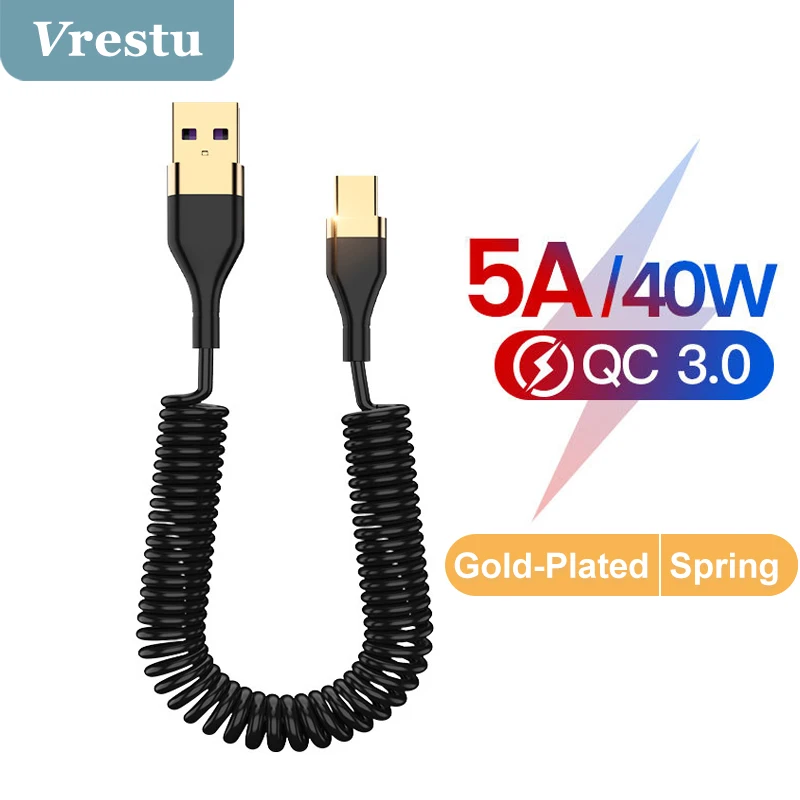 

5A USB Type C Cable Mobile Phone Fast Charging Type-C Micro Data Cord for Samsung S22 Xiaomi Mi 12 11 Pro Oneplus 10 9rt Huawei
