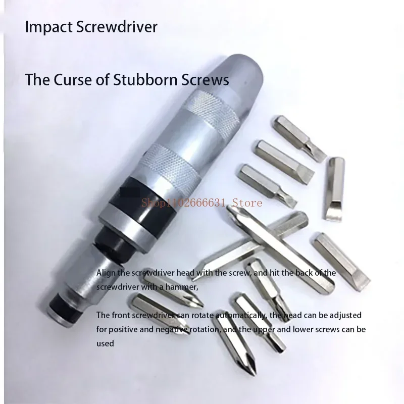 Набор ударных отверток Отвертка с крестообразным шлицем Железная коробка