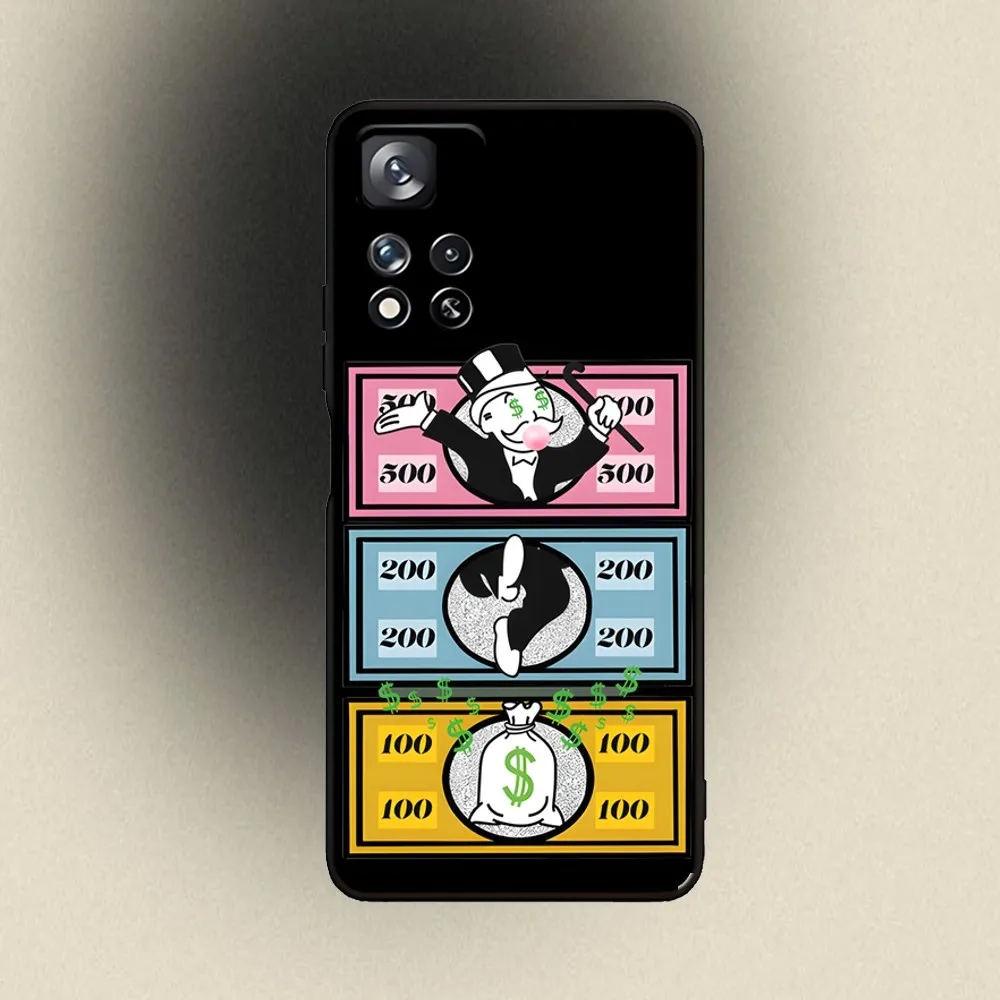 Чехол для телефона Dollar Alec Monopoly Man Samsung Galaxy A20 A21s A22 A31 A32 A52 A53 A72 73 A80 A91 Мягкий черный