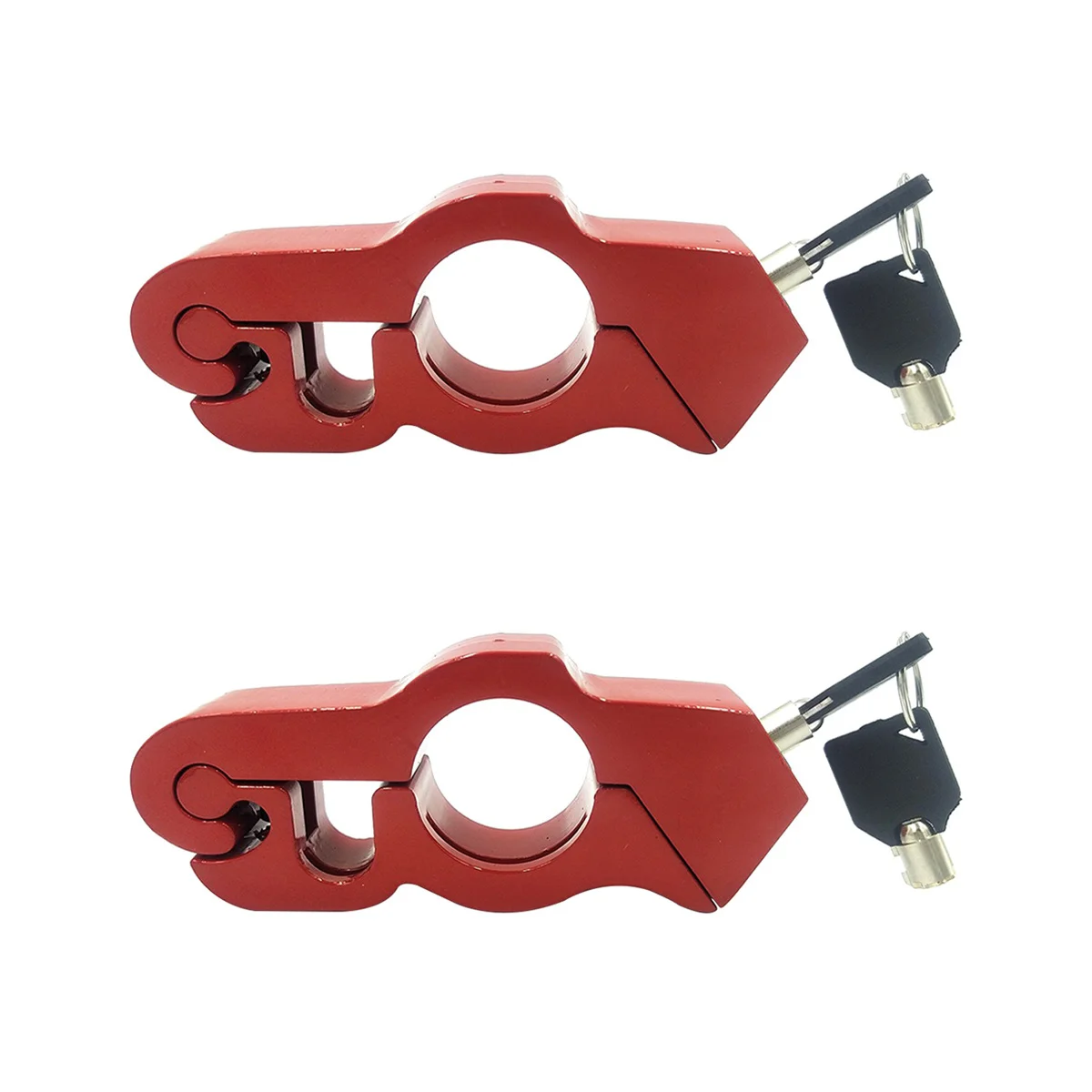 

2 комплекта замок на руль мотоцикла замок на рукоятку мотоцикла с 2 ключами