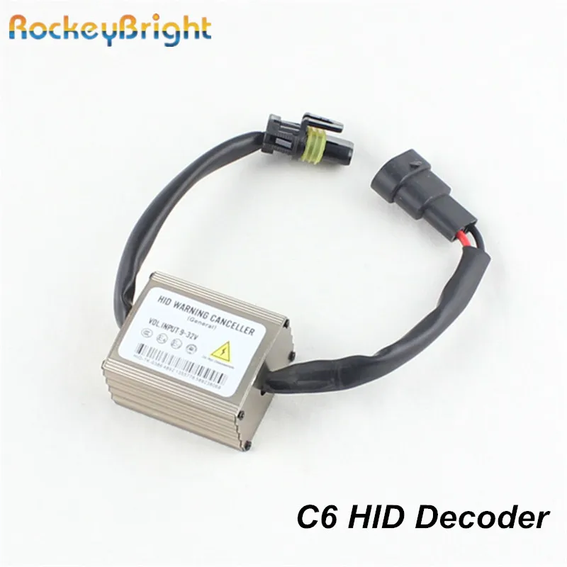 Rockeybright C6 canbus HID decoder harness H1 H3 H4 H7 H8 H11 9005 9006 device Anti Flicker Error xenon HID warning canceller