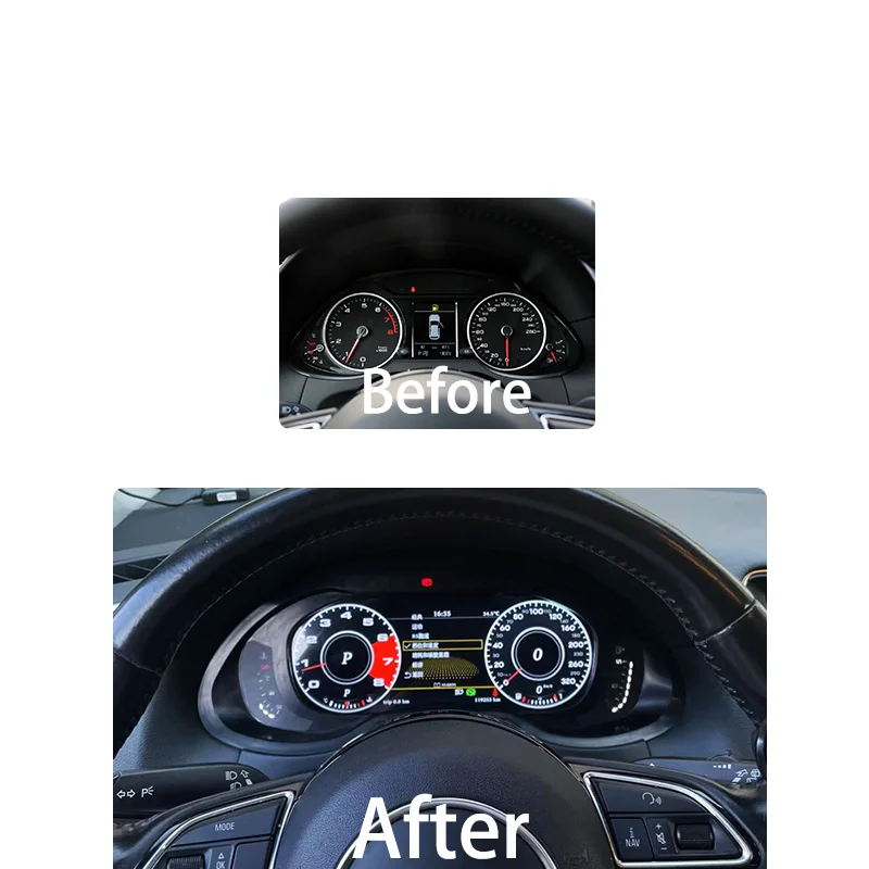 Цифровая панель приборной панели виртуальный приборный кластер ЖК-спидометр для