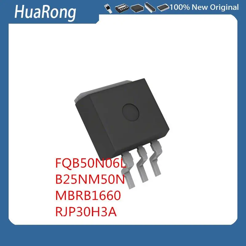 10 шт./лот FQB50N06L B25NM50N STB25NM50N MBRB1660 60V 16A RJP30H3A TO-263-3
