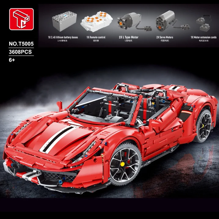

Expert RC Famous Sport Car Building Blocks Italian Super-Car Speed Racing Model Bricks Toys Birthday Gift For Boyfriend