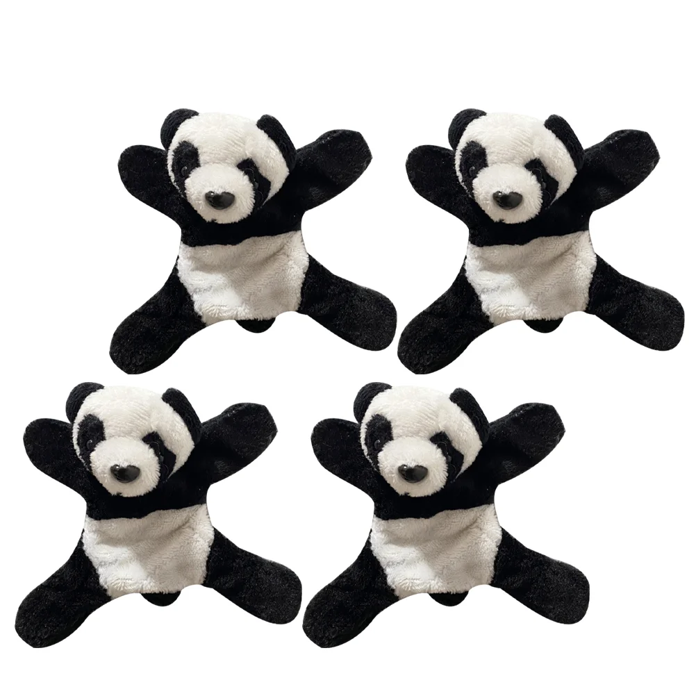 

4Pcs Plush Panda Magnets for Fridge Small Plush Panda Decorations Lovely Panda Fridge Magnets