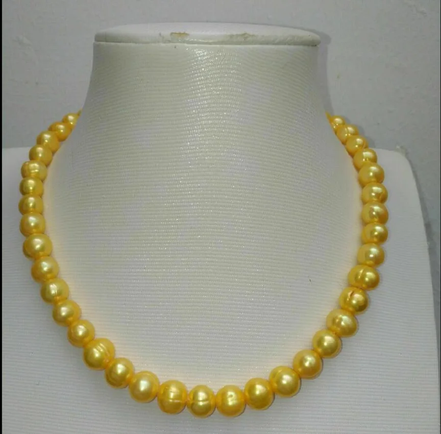 

Princess 19" Japanese Baroque AAA South Sea Pearl Necklace Gold P Clasp