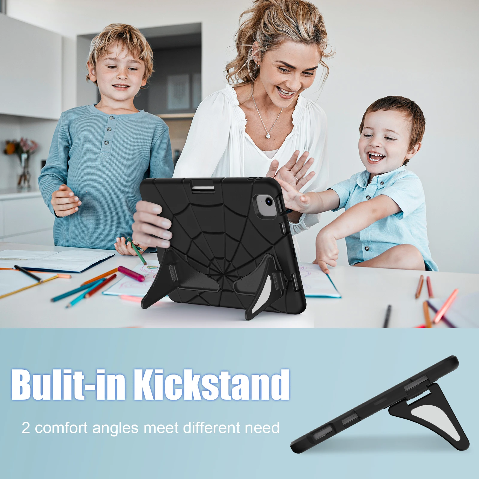 Kids Safe Case For iPad 10th 2022 Air 4 air 5 mini 7 pro 11 9.7 2024 Armor for Tablet Cover Laptop Tool EVA