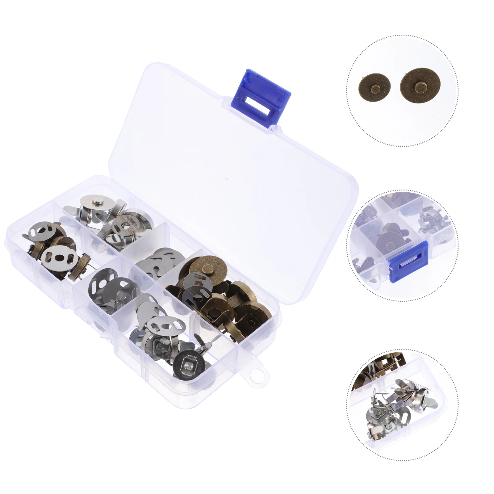 

20 Sets Replacement Fasteners Press Stud Magnetic Snap Fastener for Windbreaker Jeans