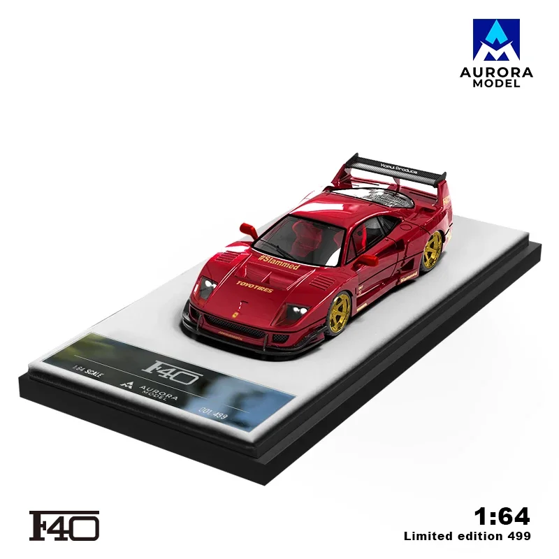 Aurora Models 1:64 F40 Lightning Flash металлическая модель автомобиля