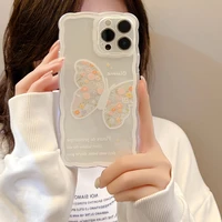 cute flowers phone case for iphone 12pro max 13 11 pro max x xr xs max 7 8 plus se2020 soft transparent back cover