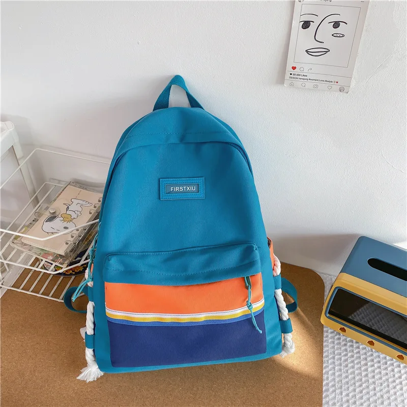 Школьные ранцы для девочек-подростков, школьный рюкзак в стиле пэчворк, корейский Повседневный женский портфель, 2022