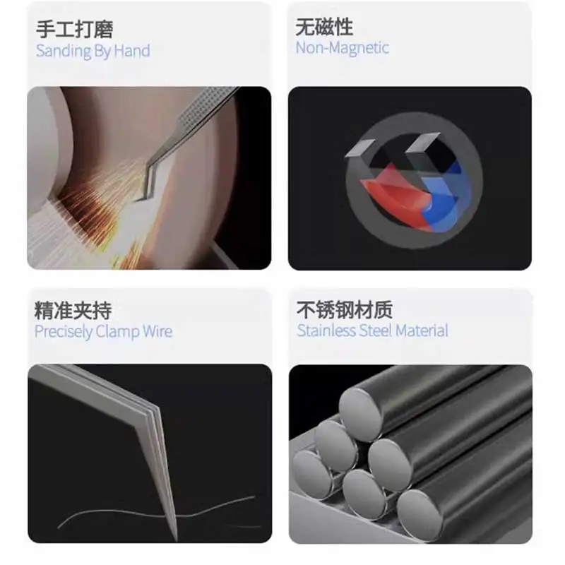 Механические Магнитные Пинцеты Из Нержавеющей Стали И Стекла Антикоррозийные