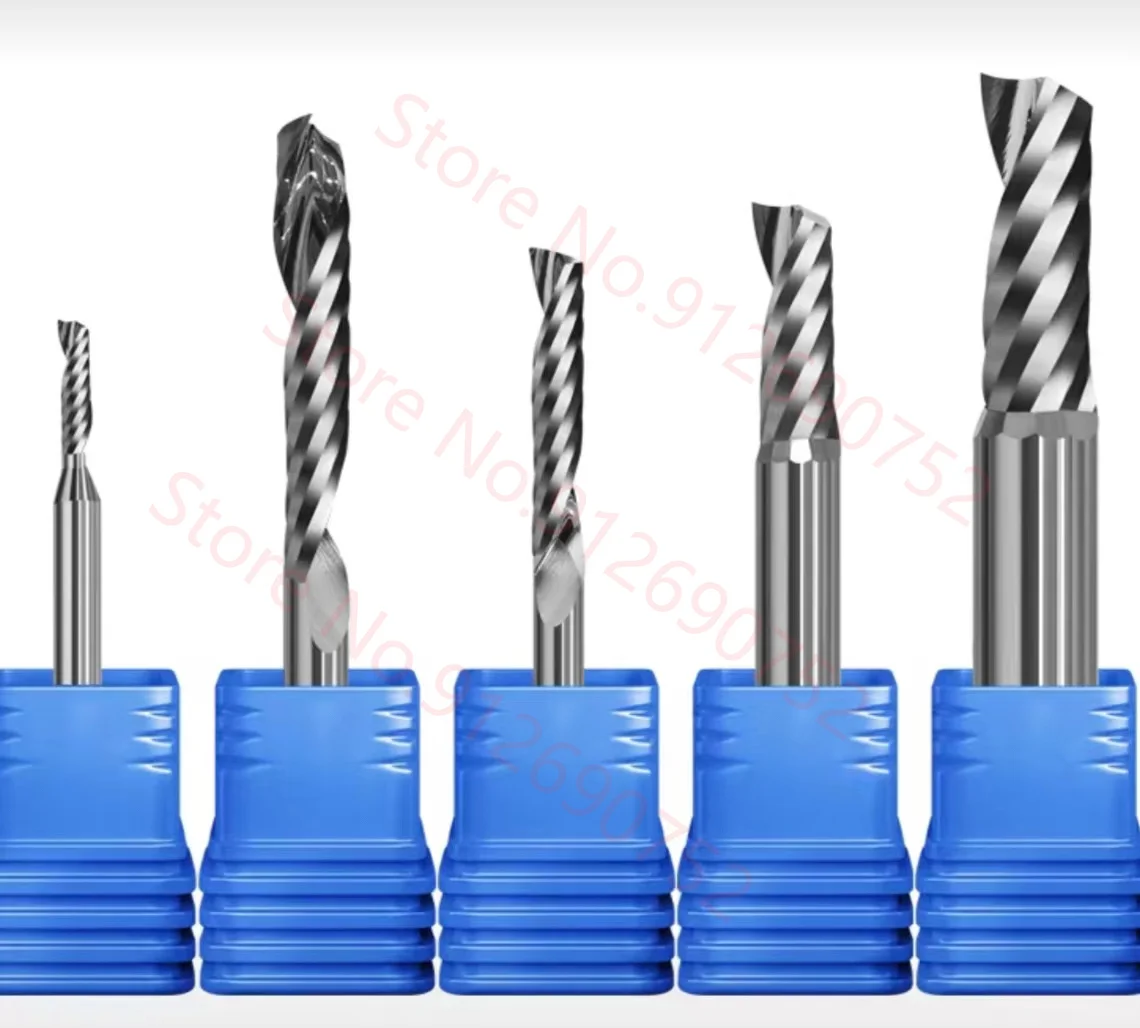 

Milling cutter woodwork UP &DOWN Cut 2 Flutes Spiral Carbide Milling Tool, CNC Router, Compression Wood End Mill Cutter Bits