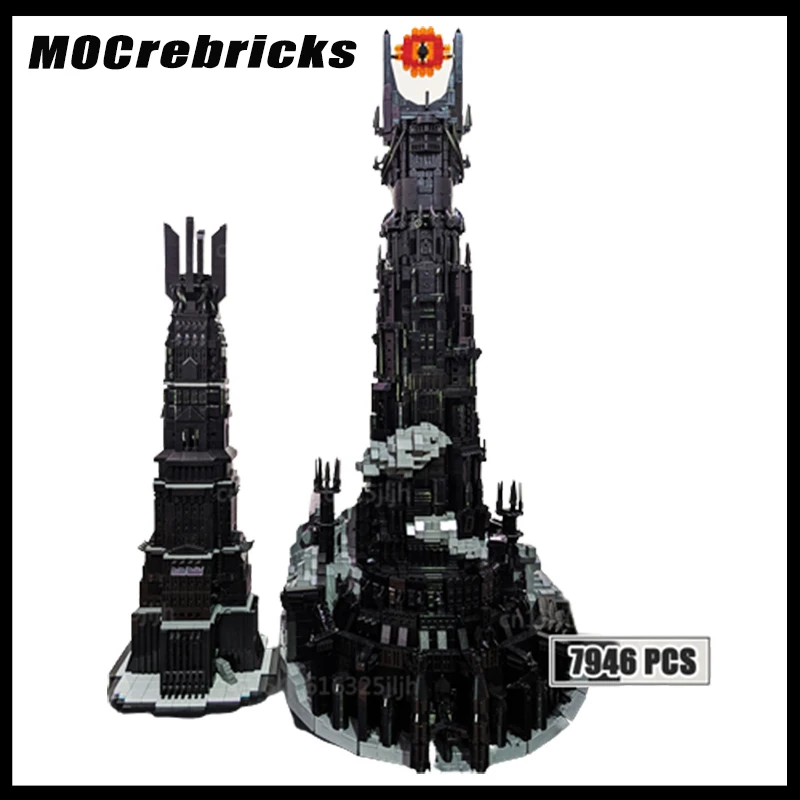 

MOC Building Block Desert Architecture UCS Orthanc DIY Model Technology High Difficulty Assembly Brick Toys Christmas Gifts