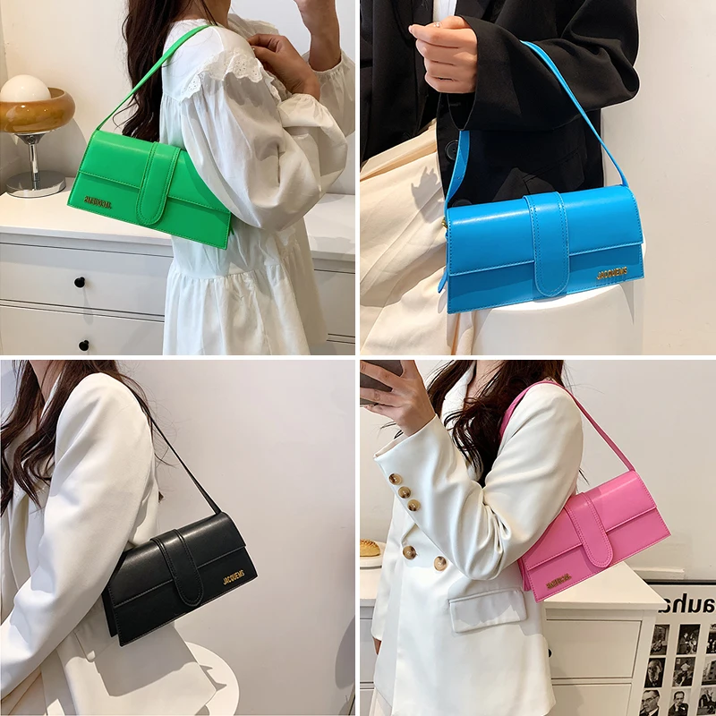 

Brand Designers Handbags for Women Cross Body Bags Ladies Solid Candy Color Flap Bags High Quality Leather Messenger Bags 2022