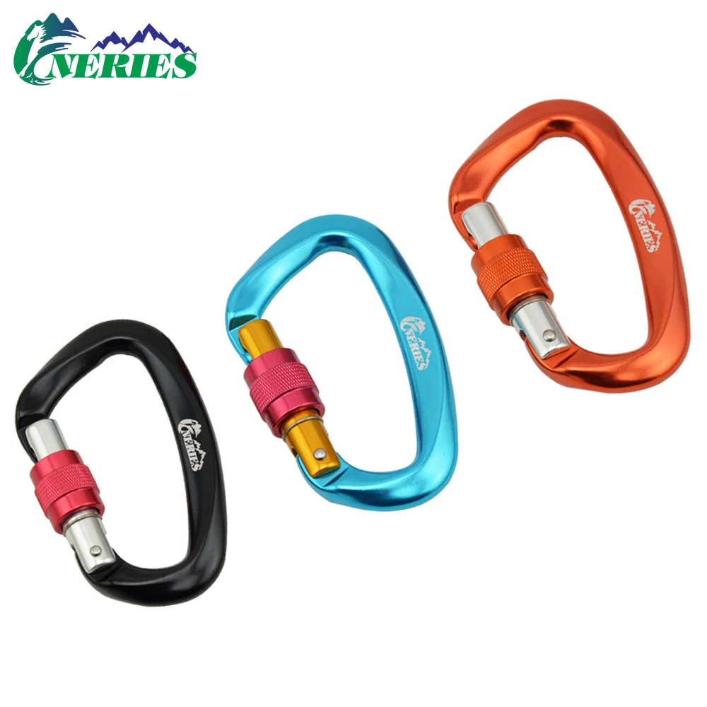 Профессиональный карабин для скалолазания D-образный замок горного туризма