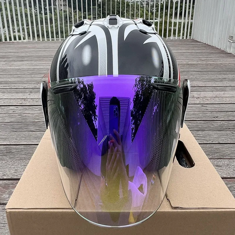 VZ-RAM Высококачественный классический шлем из АБС-пластика 3/4 с открытым лицом