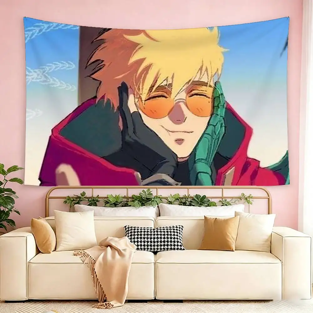 Фото Флаг-гобелен T-Trigun-N Vash the Stampede для настенного крепления, декоративный флаг для улицы, гаража, комнаты, фоновое покрывало №5