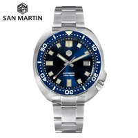 san martin new 44mm turtle men mechanical watch nh35 self wind automatic wristwatch sapphire lume 20bar luxury reloj sn0047g b
