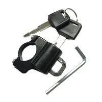 1 pc convenient handlebar mount lock motorcycle helmet anti theft solid safety lock motorcycle accessories