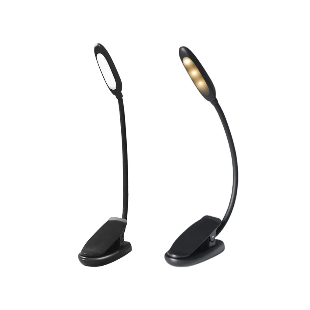 

Настольная лампа, перезаряжаемые прикроватные светильники для чтения, регулируемые гибкие прикрепляемые лампы, домашние одноцветные, черные