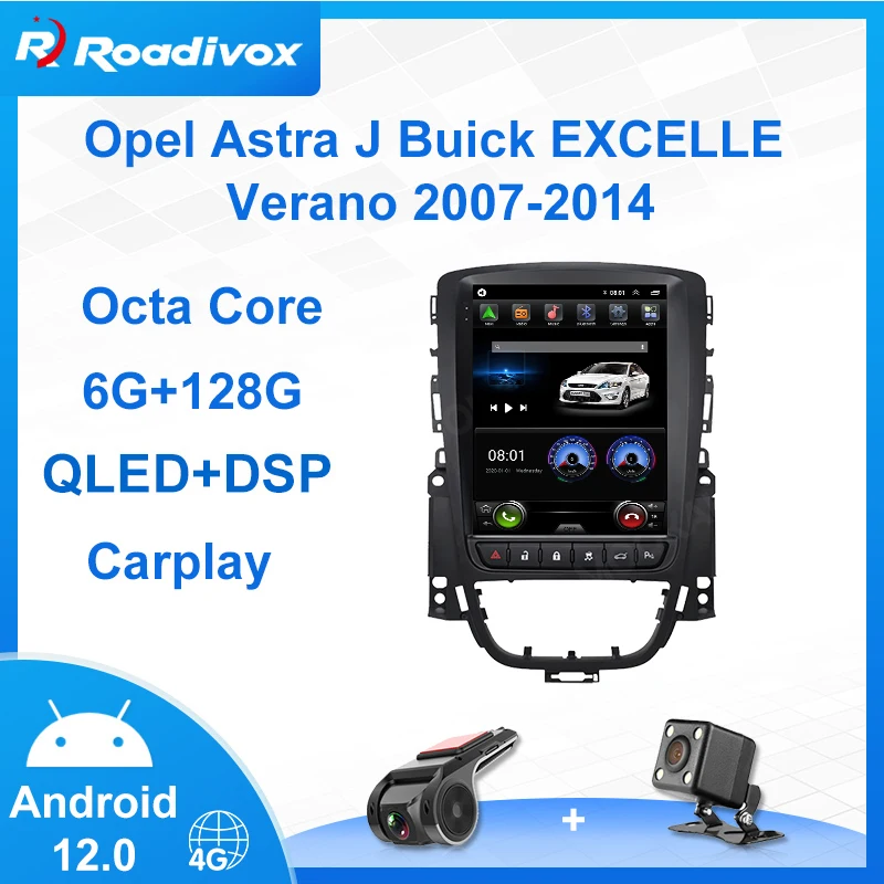 

9.7"Android 12.0 Tesla Style Vertical QLED Screen Car Radio For Opel Astra J Buick EXCELLE Verano GPS Navi Multimedia Player 4G