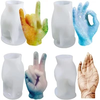 3d gesture candle silicone molds diy hand shaped resin casting mold aromatherapy making crystal ornaments plaster clay crafts