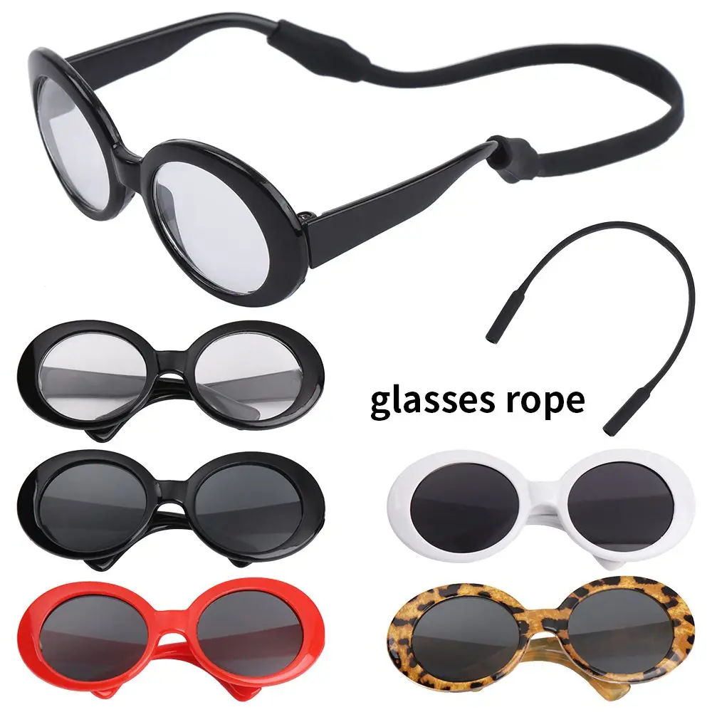 

Fashioning Cat Glasses Round Frames Glasses Multicolor Photograph Props Pet Accessories Doll Accessories