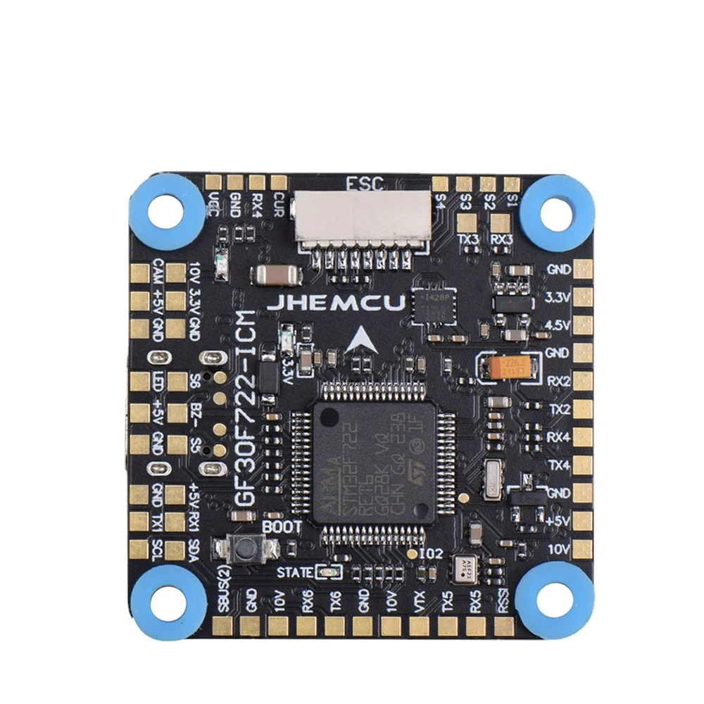JHEMCU GF30F722-ICM F722 Baro OSD 5V 10V Dual BEC Контроллер полета 3-8S 30.5X30.5mm для RC FPV Freestyle HD дроны запчасти DIY