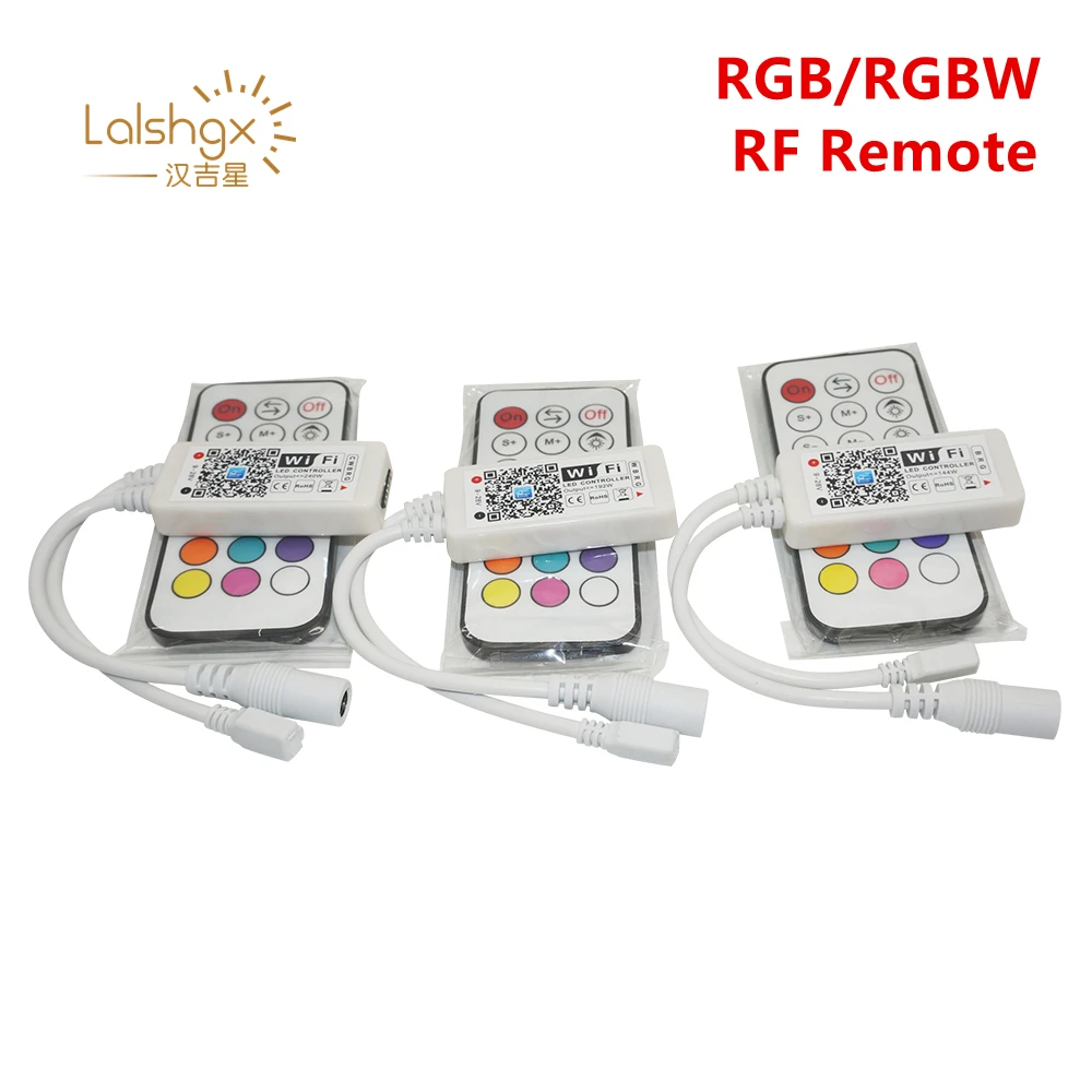 

Wireless WIFI LED RGB / RGBW Controller DC12V-24V RF Remote Control IOS/Android Smart Phone for SMD 5050 Strip Tape