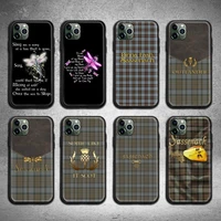 outlander tv jamie fraser sassenach dragonfly phone case for iphone 13 12 11 pro max mini xs max 8 7 6 6s plus x 5s se 2020 xr
