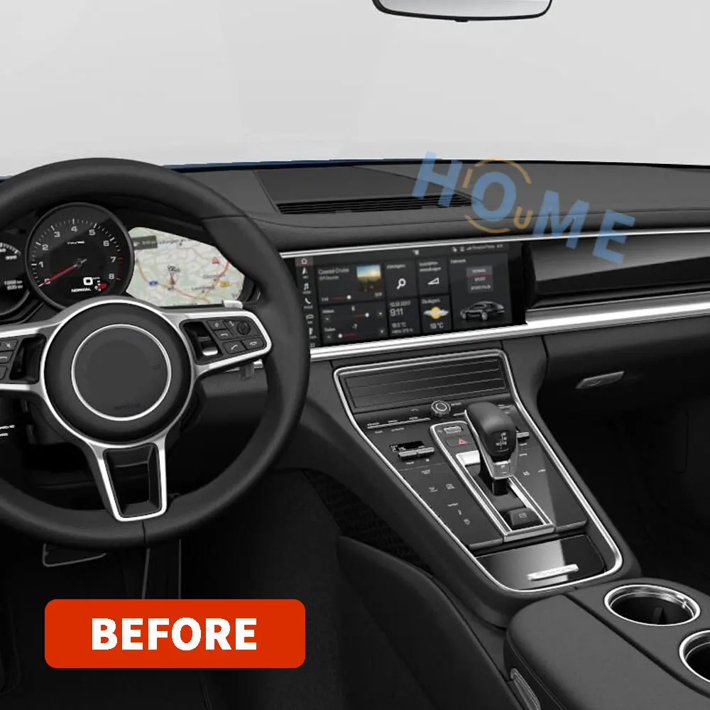 Внутренняя центральная приборная панель автомобильный секундомер для Porsche Panamera