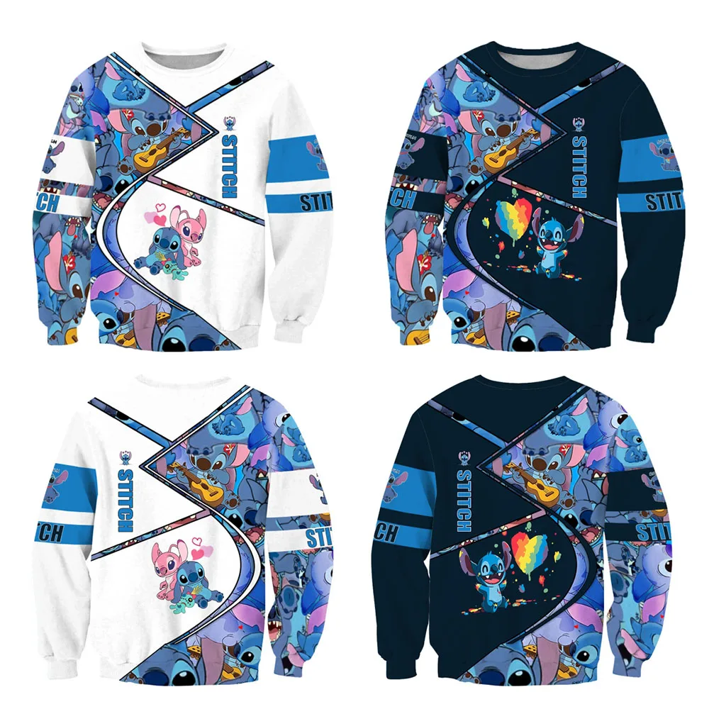 

Women Disney Stitch Hoodies Plus Size Lilo Stitch Pullover Sweatshirt for Adult Christmas Coaplay Costume Autumn Winter 2023