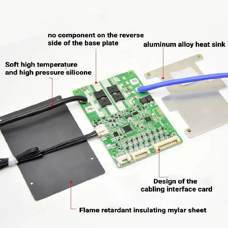 JIABAIDA Smart BMS 10S-17S LiFePO4 для литий-ионной батареи
