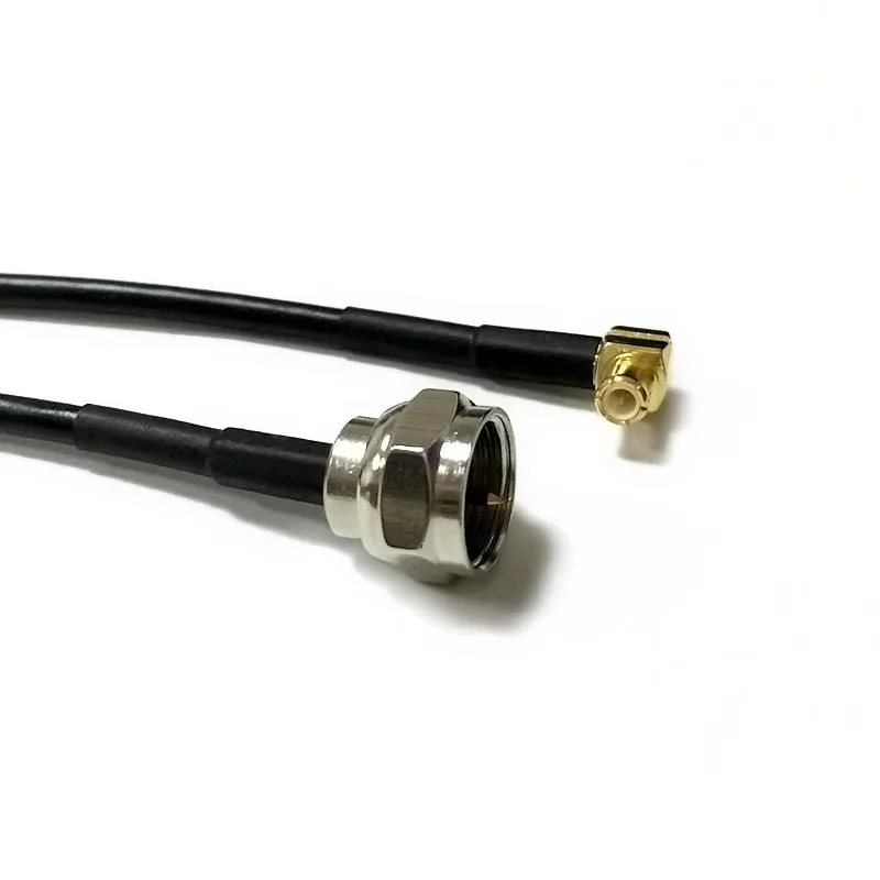 Новый кабель RF pigtail F штекер к MCX Mlale разъем прямого угла RG174 коаксиальный 20 см