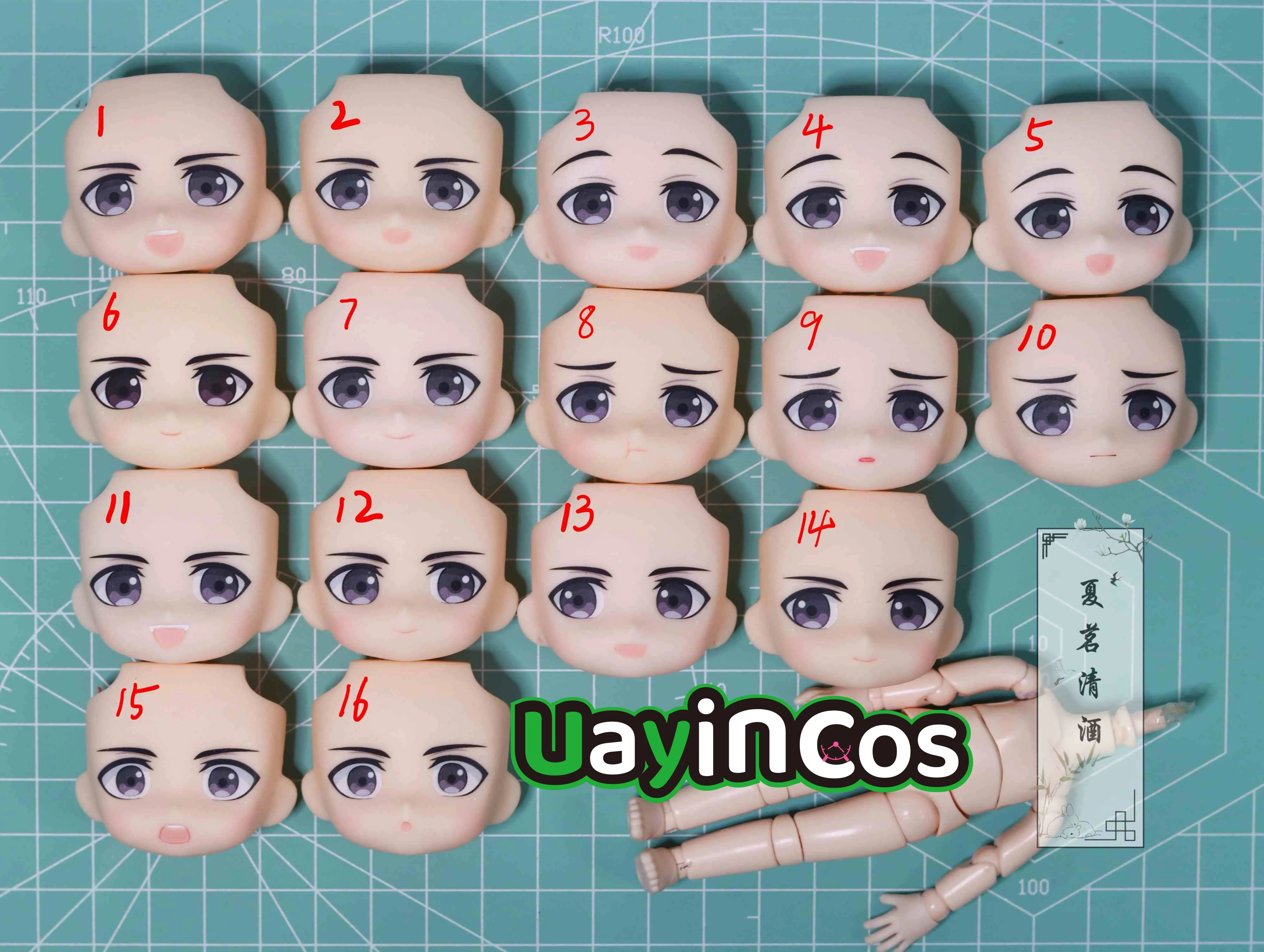 Фото Grandmaster Of Demonic MDZS Wei Wuxian Lan Wangji ручной работы OB11 Face Shell GSC BJD Кукла Аксессуары Реквизит Аниме Фигурка Игрушка Дети №3