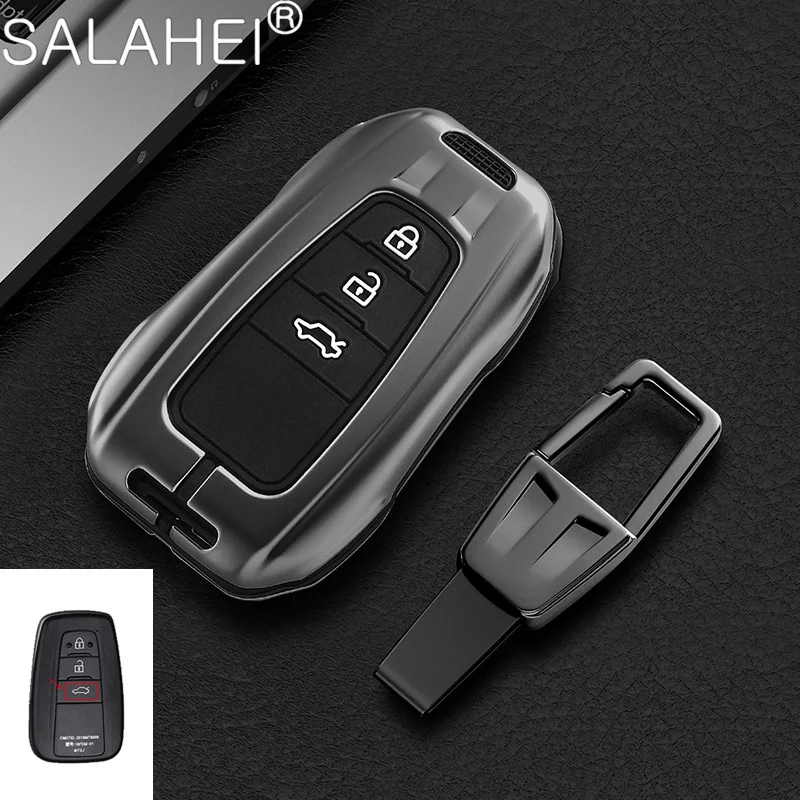 

Car Key Cover Case Holder Bag For Toyota Prius Camry Corolla Hilux Fortuner CHR RAV4 Land Cruiser Prado Highland Crown Accessory